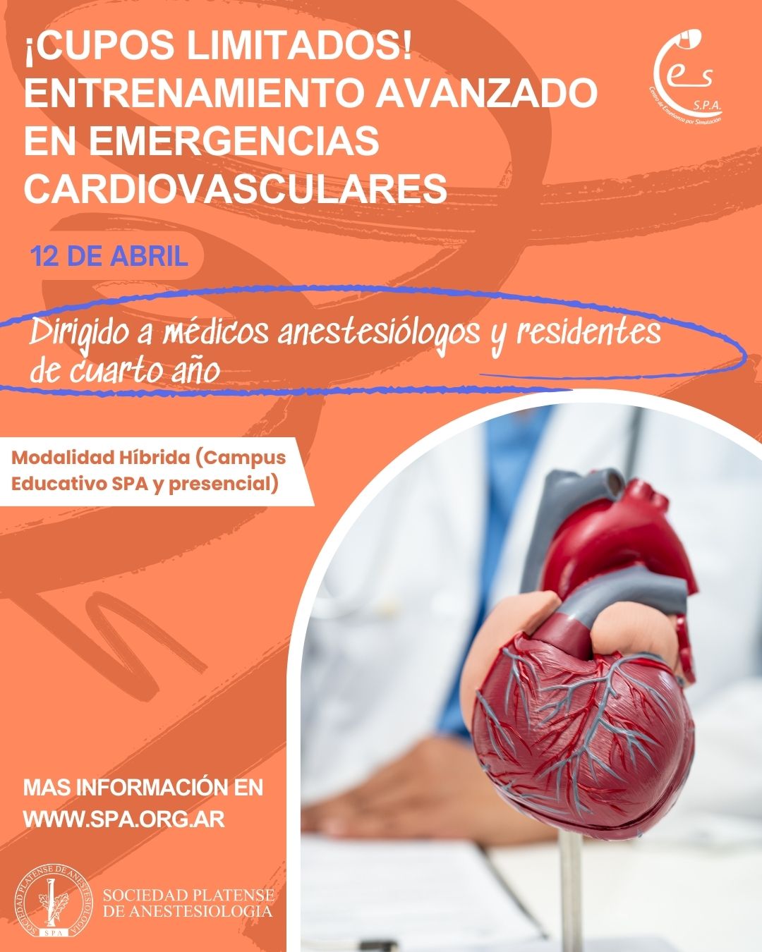 ¡Cupos limitados! Entrenamiento avanzado en emergencias cardiovasculares